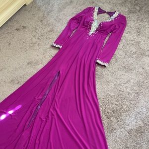 Magenta prom Dress